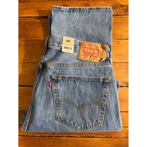 Levi's 501 Original Fit Jeans Men's 36x30 Blue Denim Button Fly Medium Wash NEW